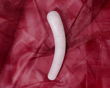 Clear Quartz Yoni Wand - The Slide Claire: Natural Crystal Pleasure Tool for Healing and Self-Love